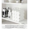 Yamazaki Home Tower Interlocking Towel Organizer - Bathroom Storage Shelf