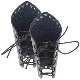 BESPORTBLE 1pair Archery Arm Protector Sleeve Comfortable Leather Guard for Outdoor Sports Lightweight Reusable Arm Cover