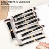 MAANGE Set de Brochas de Maquillaje Profesional con Estuche 13PCS
