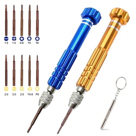 EAINAM - Juego de destornilladores multifuncionales 13 en 1 para anteojos, anteojos, anteojos de sol, reloj, laptop, joyería, reparación electrónica