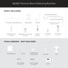 MODE Room Darkening Collection 1” Diameter Blackout Curtain Rod Set