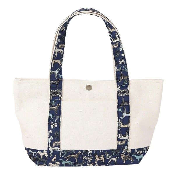 DDintex FLORET LONDON Mini Tote, Best in Show, Navy, 12.2 x 4.7 x 6.7 inches (31 x 12 x 17 cm) [With Liberty Print]