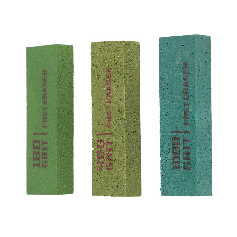 3pcs Guitar Fret Erasers Guitar Fret Polishing Abrasive Rubber Blocks