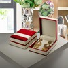 atorakushon Velvet Earring Jewelry Organizer Storage Box Elegant Wedding Ring