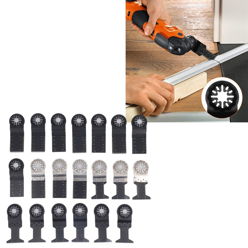 20Pcs Oscillating Saw Blade 34mm 40mm Cut Depth Multitool Blade