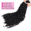Nescorner Soft New Faux Locs Super Long Goddess Crochet Hair