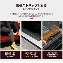 [Fumezu] Corolla Cross Scuff Plate for Corolla Cross April 2019 - Corolla Cross All Systems, Side Step Guard, Set of 4, Scuff Plate, Side Mall, Scratch-Resistant, Scratch-proof, Scratch-proof