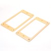harpfeas 2PCS Flat Metal Humbucker Pickup Mounting Ring Set -