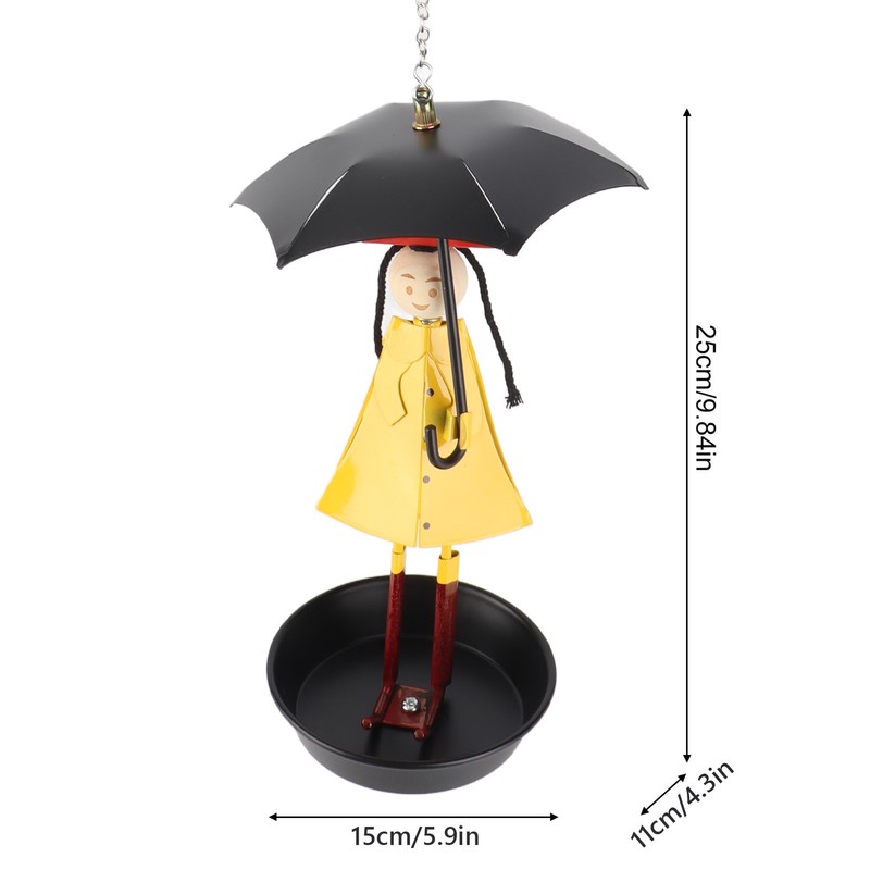 Bird Feeder Decorative Resin Bird Feeder for Courtyard Garden Tree