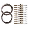 32pc Carp Safety Clips fishing Rig Tube Quick Change size