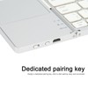 Foldable Bluetooth Keyboard 63 Keys Metal Ultra Thin Mini Folding