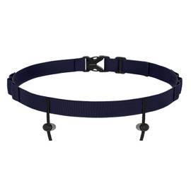 JasGood Triathlon Race Number Strap Adjustable Running Belt with Number Holder 6 Gel Holder Running Belt for Jogging Marathon Cycling, navy blue