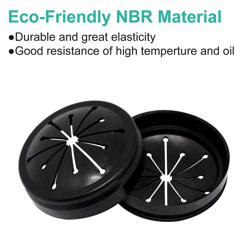 BUXIMN 2pcs 3-3/8" Garbage Disposal Splash Guard, Quiet Garbage Guard