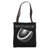 Watermelon 3D Wireframe - Vintage Melon Fruit Lover Tote Bag