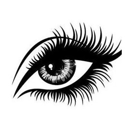 Loyalty Reward self Inking Stamp - Eye - 11mm Black Ink