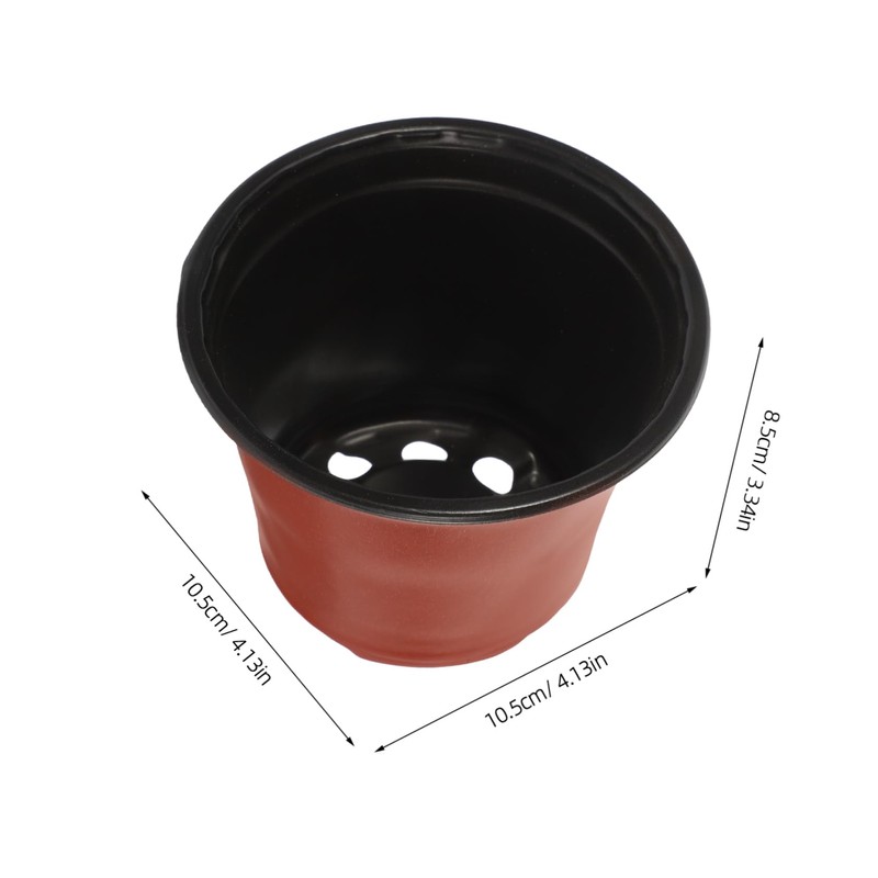 BESPORTBLE 20pcs Garden Nursery Pots Decorative Plastic Flower Pots Holes