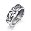 ADMETUS 925 Sterling Silver Celtic Knot Ring Wedding Rings for