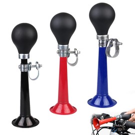 Amindz Pack of 3 Bicycle Horn, Metal Ball Horn Bicycle with Adjustable Clip, Universal Bike Horn, Bicycle Bell, Bicycle Bell for Most Bicycle Handlebars
