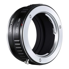 K&F Concept MD to Sony E Lens Mount Adapter, Copper Manual Adapter for Minolta MD MC Lens Compatible with Sony E NEX Cameras