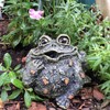 Toad Hollow "Romeo Motion Activated Whistling Toad Statue 6", Natural