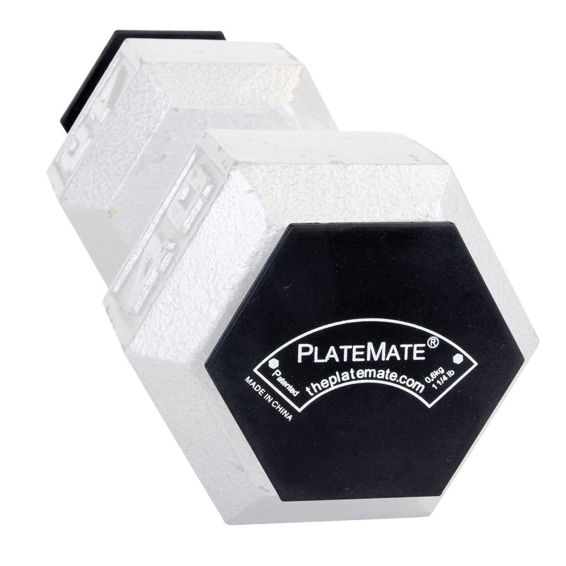 PlateMate Microload Pair 1 1/4 lb. Magnetic Hex Weights (2.5