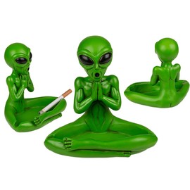 Yoga Alien Ash Tray Cool Ashtray 13.5cm Polystone