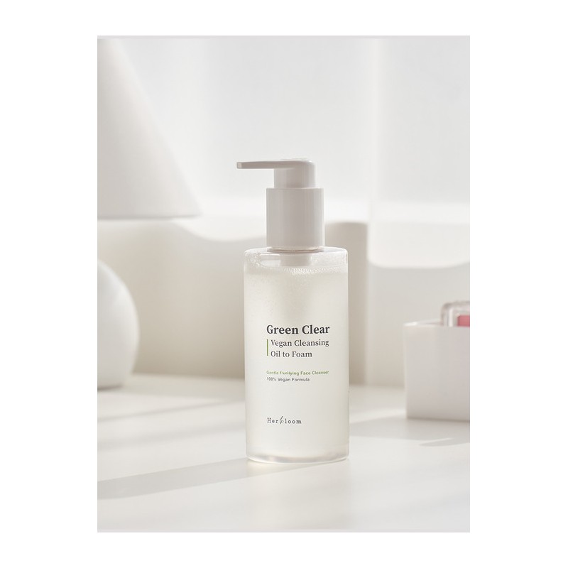 Herbloom Green Clear Vegan Cleansing Oil to Foam / 허블룸
