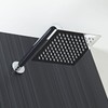 Voolan All Metal Shower Head with Extension Arm, Stainless Steel