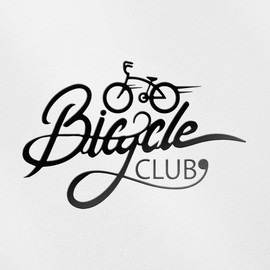 Decal Stickers of Bicycle Club (Black) (Set of 2) Premium Waterproof Vinyl Decal Stickers for Laptop Phone Accessory Helmet Car Window Mug Tuber Cup Door Wall Decoration - ANDsticg17253BL