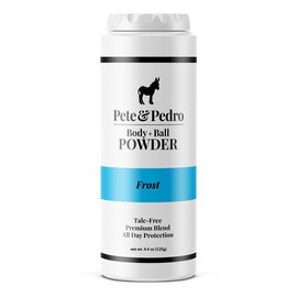 Pete & Pedro BODY & BALL POWDER (Fresh Scent), Talc-Free Men’s Body Powder Deodorant for Men, Sweat Absorbs Blocks Odor, Hygiene for Groin Area Eliminates Cooling:_FROST (Cooling Sensation) $19