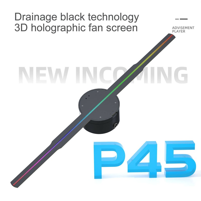 3D Hologram Projector Fan Ultra HD 266 LED Support Phone