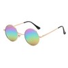 WDZAYXC Retro Classic Round Polarized Sunglasses with Metal Frame for