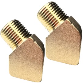 2pcs Brass 1/2" NPT Male x 1/2" NPT Female 45 Degree Street Elbow Fitting by CX WONDERLAND