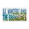 Squiddy St. Vincent and The Grenadines - Vinyl Sticker Decal for Phone, Laptop, Water Bottle (4" Wide)