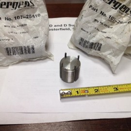 Jergens 107-26410, Keylocking Solid Threaded Insert, 1-1/8"-12, Stainless Steel