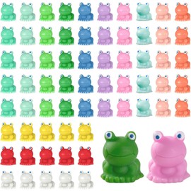 Mini Frogs, 120 Pcs Resin Mini Frogs, Resin Miniature Tiny Frog Figurines, Small Frog Decor Mini Animals, Mini Resin Luminous Frogs for Garden DIY Ornament Potted Decorations