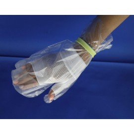 Waterproof Shower Cover, "Helpful Mitt Gloves", 3 Pieces, Waterproof Sealed Gloves, Bandage Cover (Introduced in the Yomiuri Shimbun Evening Newspaper on June 8, 2020), Made in Japan