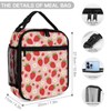 DYOTHiK 3PCS 17" Strawberry Backpack, Shoulders Backpack with Insulated Lunch