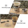LALAFINA 1Pc Stainless Funnel Drip Stand with Filter Cup for