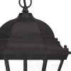 Homeroots Three Light Matte Black Carousel Lantern Hanging Light