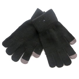 2 XMen's Knitted Touch Screen Gloves with grey tips for touch screen phones and ipods