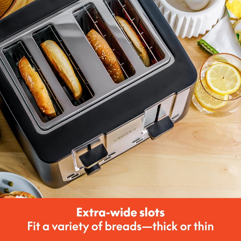 BELLA 4 Slice Toaster with Auto Shut Off - Extra