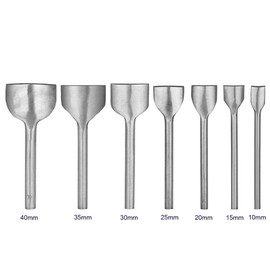 UUJOLY 7 Pcs Leather Half-Round Shaped Cutter Leathercraft Punching Tools Punch Strap Belt Wallet Bag DIY Handwork