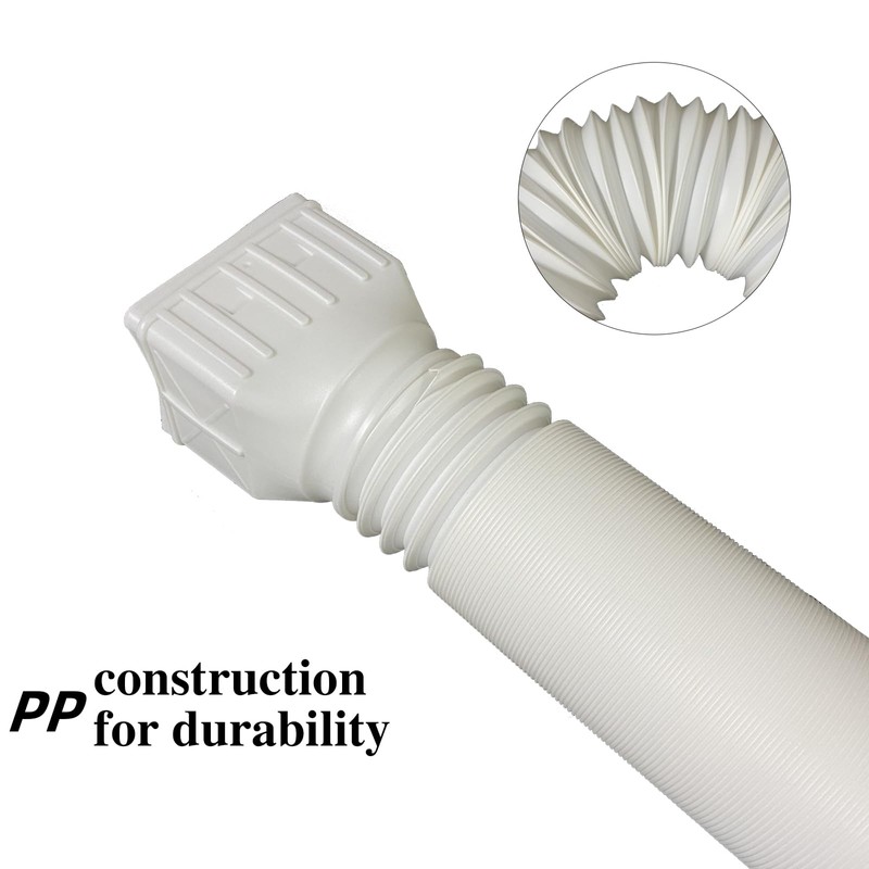 2 pack Flexible Rain Gutter Downspout Extensions,Drain Downspout Extender,Gutter Extension