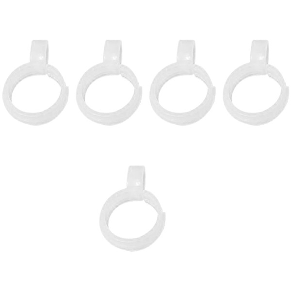 NUOBESTY 5pcs Cross Stitch Roll Plastic Buckle Clamps Stitching Fabric