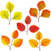 Ewanda store 100 Pcs Fall Artificial Maple Leaves Autumn Leaves