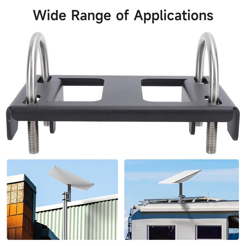 Antenna Pole Mount Kit, Heavy Duty Mount Bracket with Double