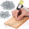 Swpeet 300Pcs 3/4 Inch High Quality Galvanized Roofing Felt Nails,