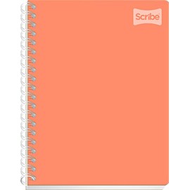 Scribe, POLYCOVER, Cuaderno Profesional con Espiral Doble de Pasta Semi Rígida, Raya de 100 Hojas (Diseño de Portada Aleatoria)                       