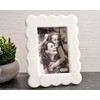 Mud Pie Scalloped Marble Frame, Large, 5x7